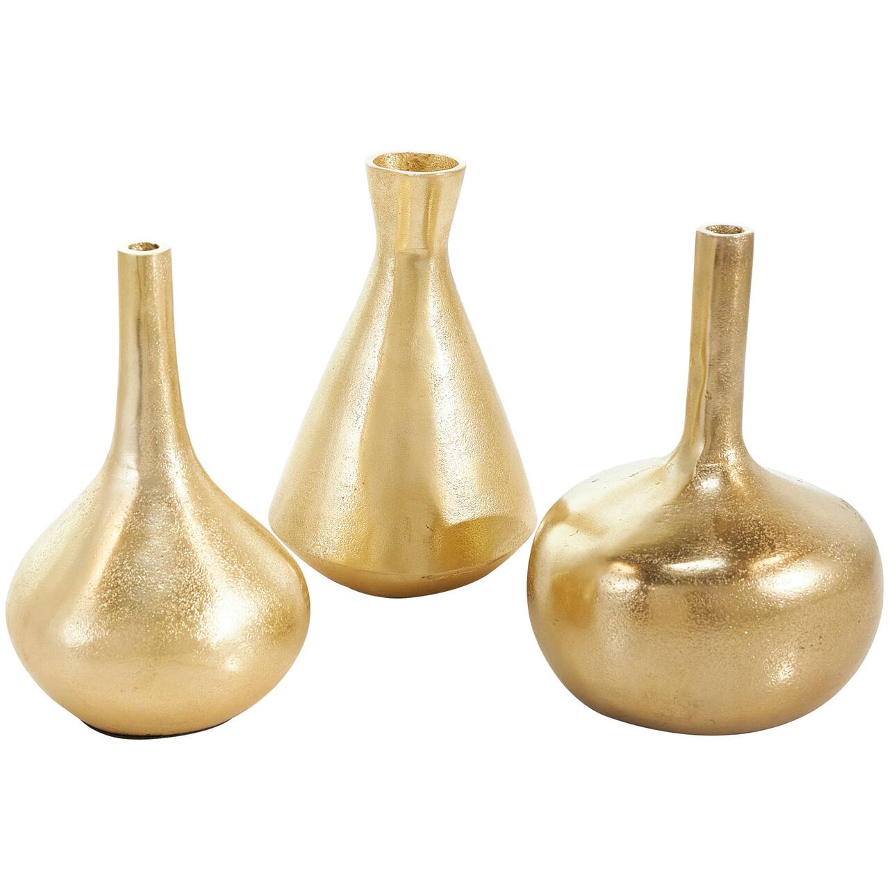 CosmoLiving by Cosmopolitan Contemporary Aluminum Vase Set